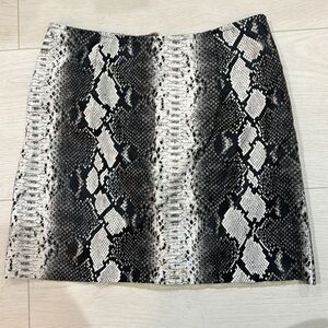 White snake skin skirt